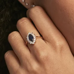 Marc Orian Bagues De Promesse|Bagues > Bague Lisea Plaqué Or Jaune Verre Et Oxyde De Zirconium