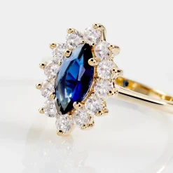 Marc Orian Bagues De Promesse|Bagues > Bague Lisea Plaqué Or Jaune Verre Et Oxyde De Zirconium