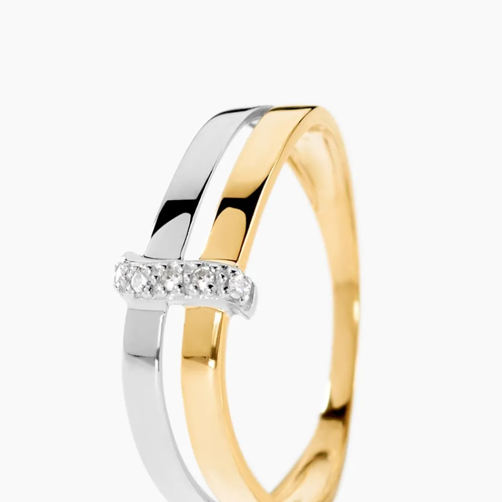 Marc Orian Bagues|Bagues Diamant > Bague Lisella Or Bicolore Diamant