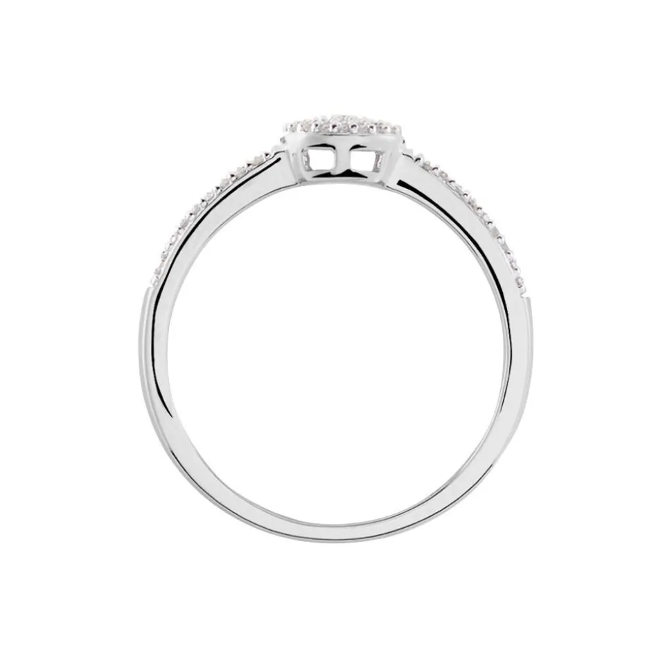 Bague Lisyae Or Blanc Diamants