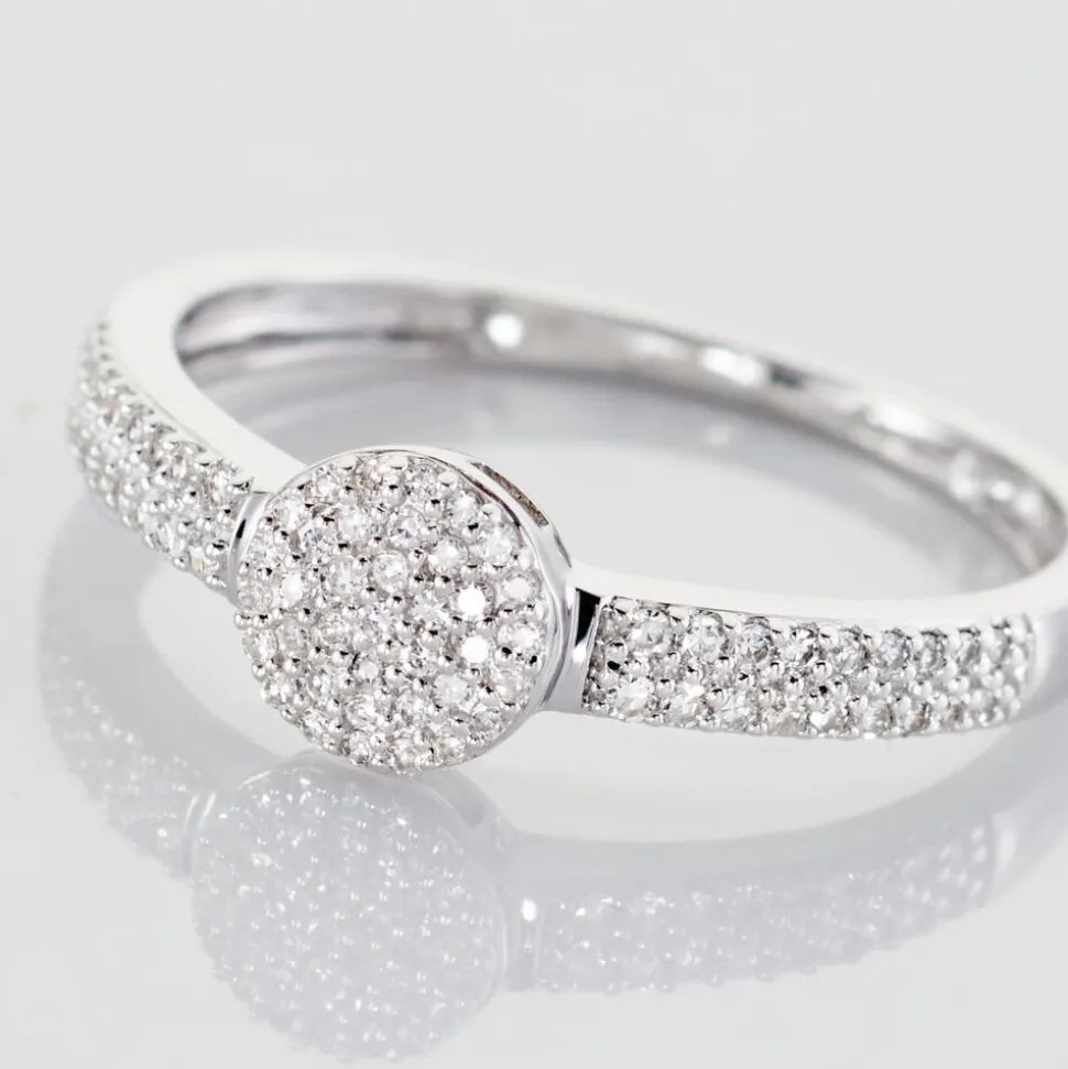 Bague Lisyae Or Blanc Diamants