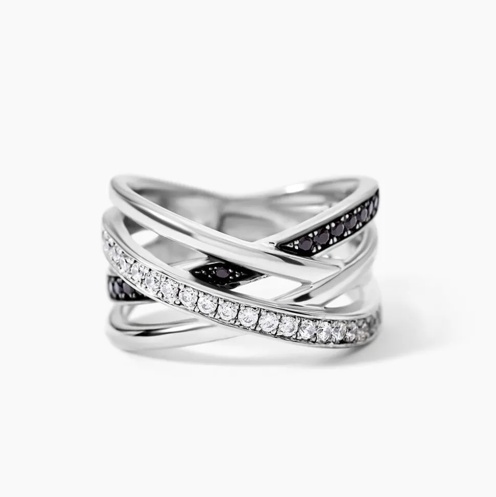 Bague Léona Argent Blanc Oxyde De Zirconium
