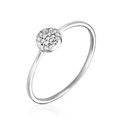 Marc Orian Bijoux Zirconium|Bagues > Bague Lorainne De Zirconium argent blanc oxyde