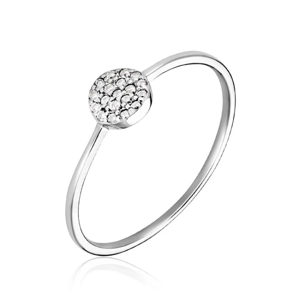 Marc Orian Bijoux Zirconium|Bagues > Bague Lorainne De Zirconium argent blanc oxyde