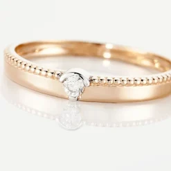 Marc Orian Anniversaire De Mariage|Bagues De Fiançailles > Bague Lou Or Rose Diamant