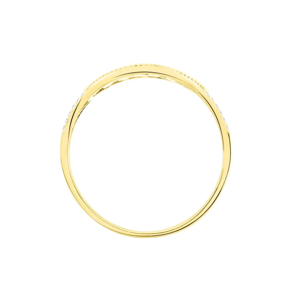 Marc Orian Bijoux Zirconium|Bagues > Bague Lucianise Or Jaune Oxyde De Zirconium
