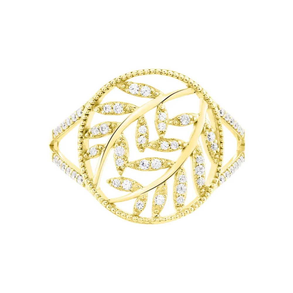 Marc Orian Bijoux Zirconium|Bagues > Bague Lucianise Or Jaune Oxyde De Zirconium
