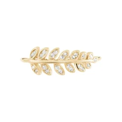 Bague Luz Plaque Or Jaune Oxyde De Zirconium