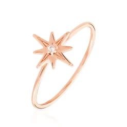 Marc Orian Bagues De Promesse|Bijoux Zirconium > Bague Maelya Argent Rose Oxyde De Zirconium