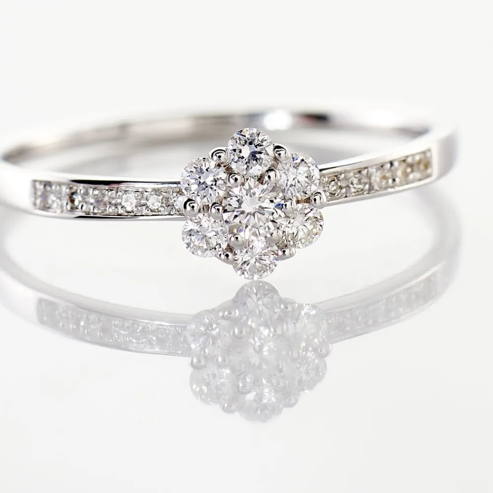 Marc Orian Anniversaire De Mariage|Bagues > Bague Magnolia Or Blanc Diamant