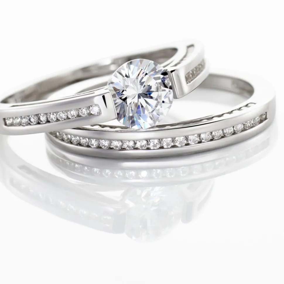 Bague Malou Argent Blanc Oxyde De Zirconium