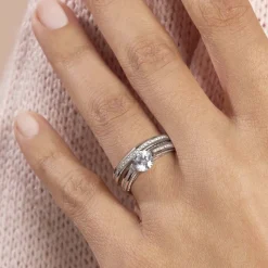 Bague Malou Argent Blanc Oxyde De Zirconium