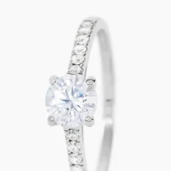 Bague Manon Or Blanc Oxyde De Zirconium