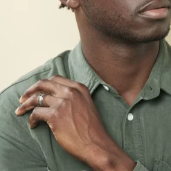 JOURDAN Idées Cadeaux Homme|Bagues > Bague Margalith Acier Blanc