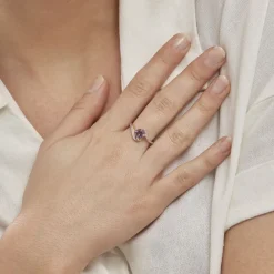 Marc Orian Anniversaire De Mariage|Bagues > Bague Maria-serena Or Jaune Amethyste Et Oxyde De Zirconium