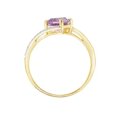 Marc Orian Anniversaire De Mariage|Bagues > Bague Maria-serena Or Jaune Amethyste Et Oxyde De Zirconium