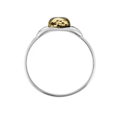 Bague Marquita Argent Blanc Ambre