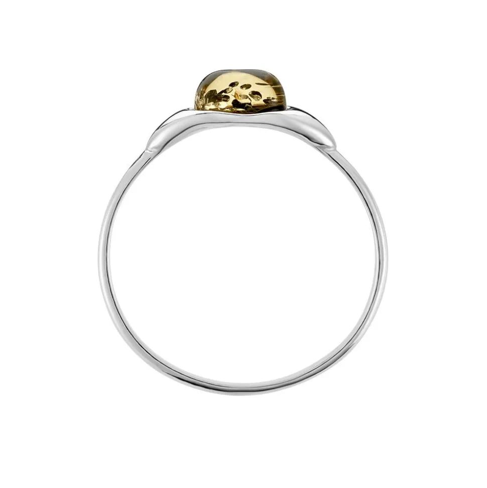 Bague Marquita Argent Blanc Ambre