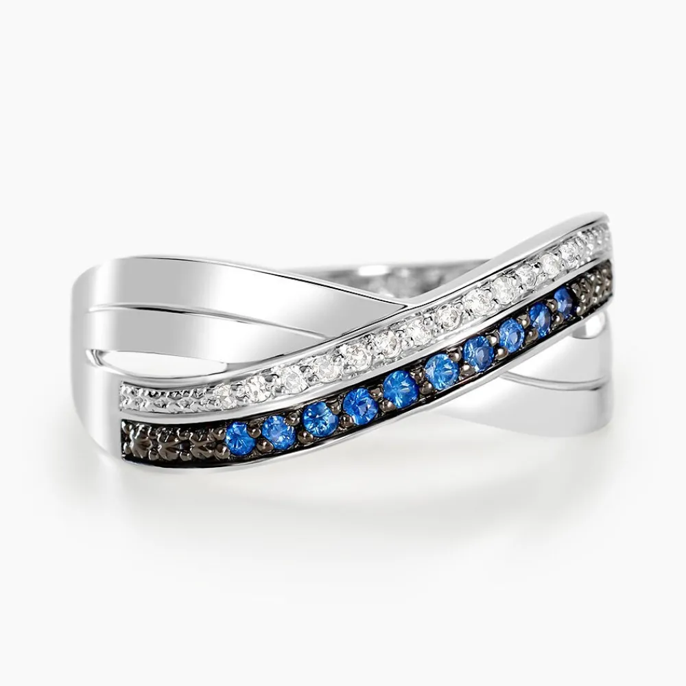 Marc Orian Anniversaire De Mariage|Bagues Saphir > Bague Martika Or Blanc Saphir Diamant