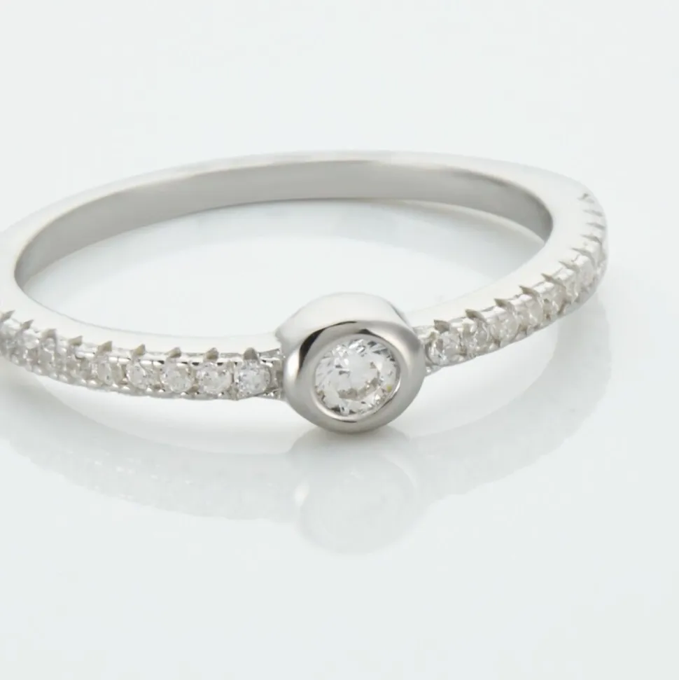 Bague Maryne Argent Blanc Oxyde De Zirconium