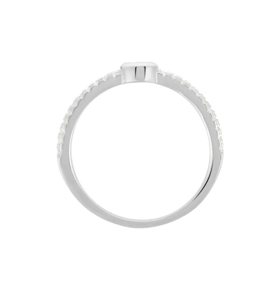 Bague Maryne Argent Blanc Oxyde De Zirconium