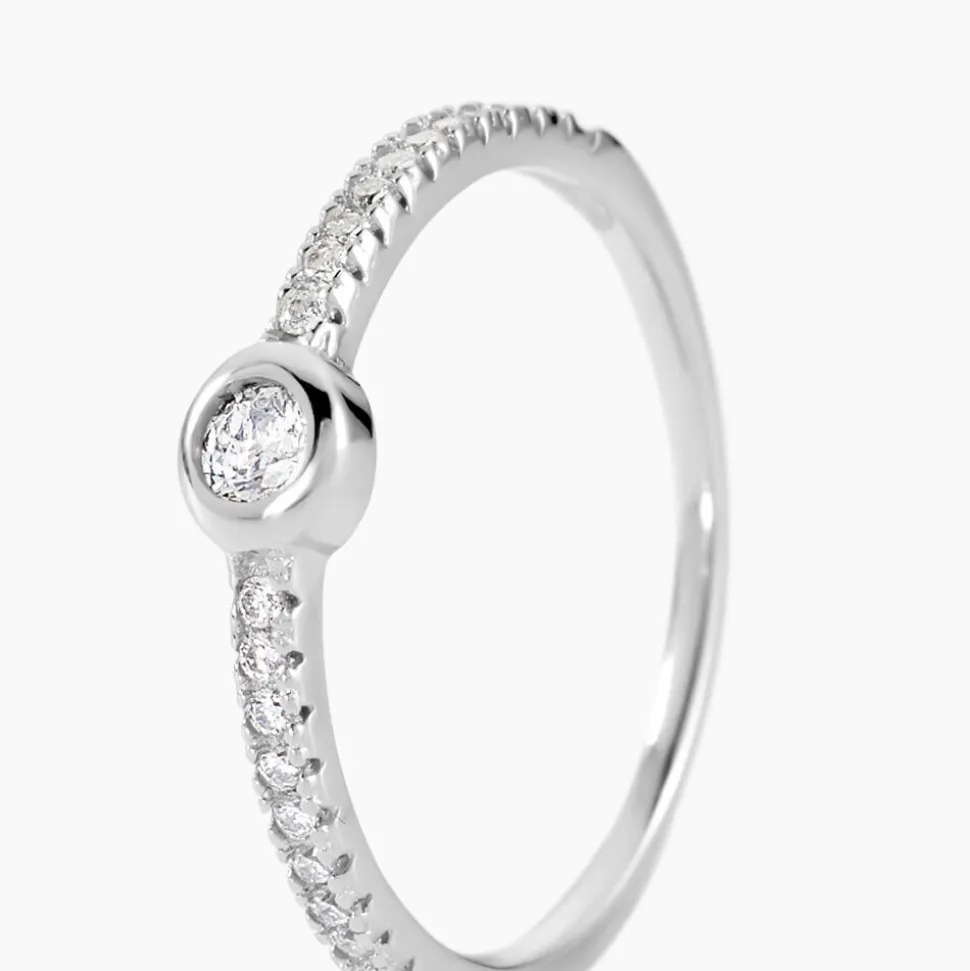 Bague Maryne Argent Blanc Oxyde De Zirconium