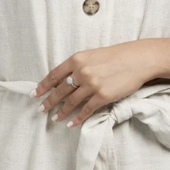 Bague Maximille Argent Blanc Oxyde De Zirconium