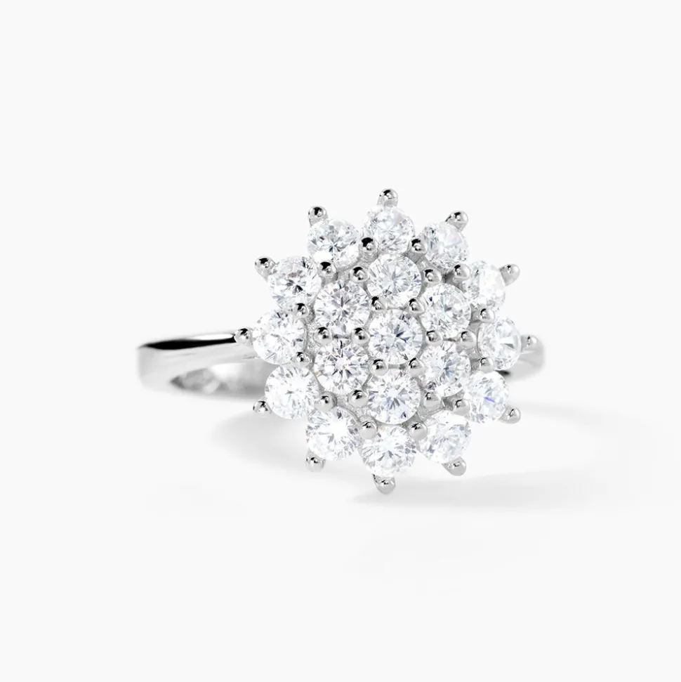Bague Maximille Argent Blanc Oxyde De Zirconium