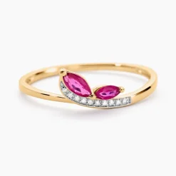 Marc Orian Bagues Rubis|Bagues > Bague Maximillian Or Jaune Rubis Diamant