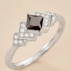 Bague Maymana Argent Blanc Oxyde De Zirconium