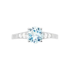 Marc Orian Anniversaire De Mariage|Bagues > Bague Maysara Or Blanc Topaze Et Oxyde De Zirconium