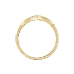 Bague Merane Plaqué Or Jaune Oxyde De Zirconium
