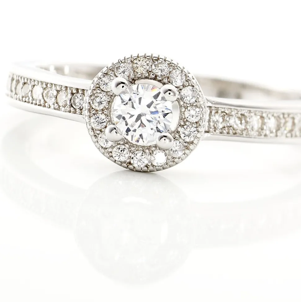 Bague Mélissande Argent Blanc Oxyde De Zirconium