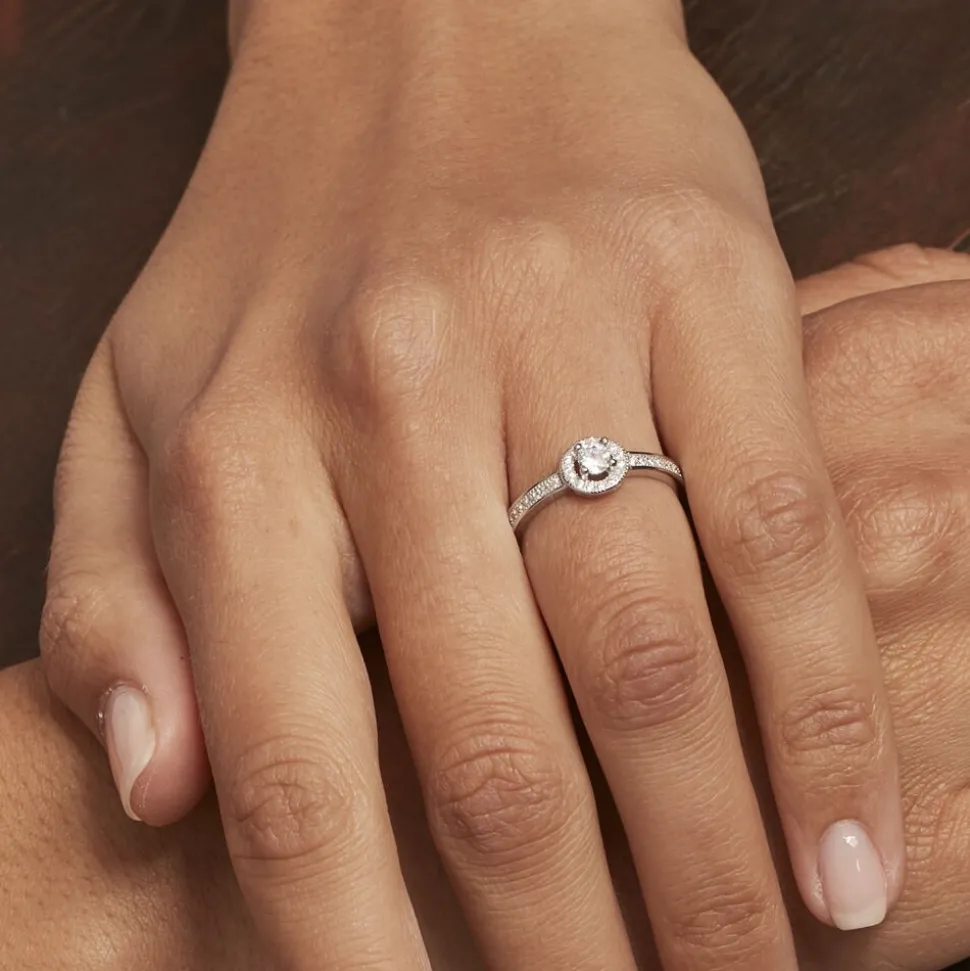 Bague Mélissande Argent Blanc Oxyde De Zirconium