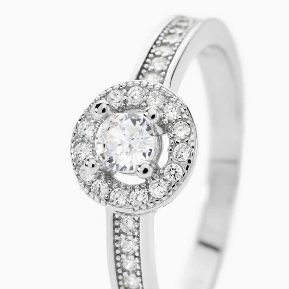 Bague Mélissande Argent Blanc Oxyde De Zirconium
