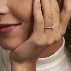 Bague Mélissande Argent Blanc Oxyde De Zirconium