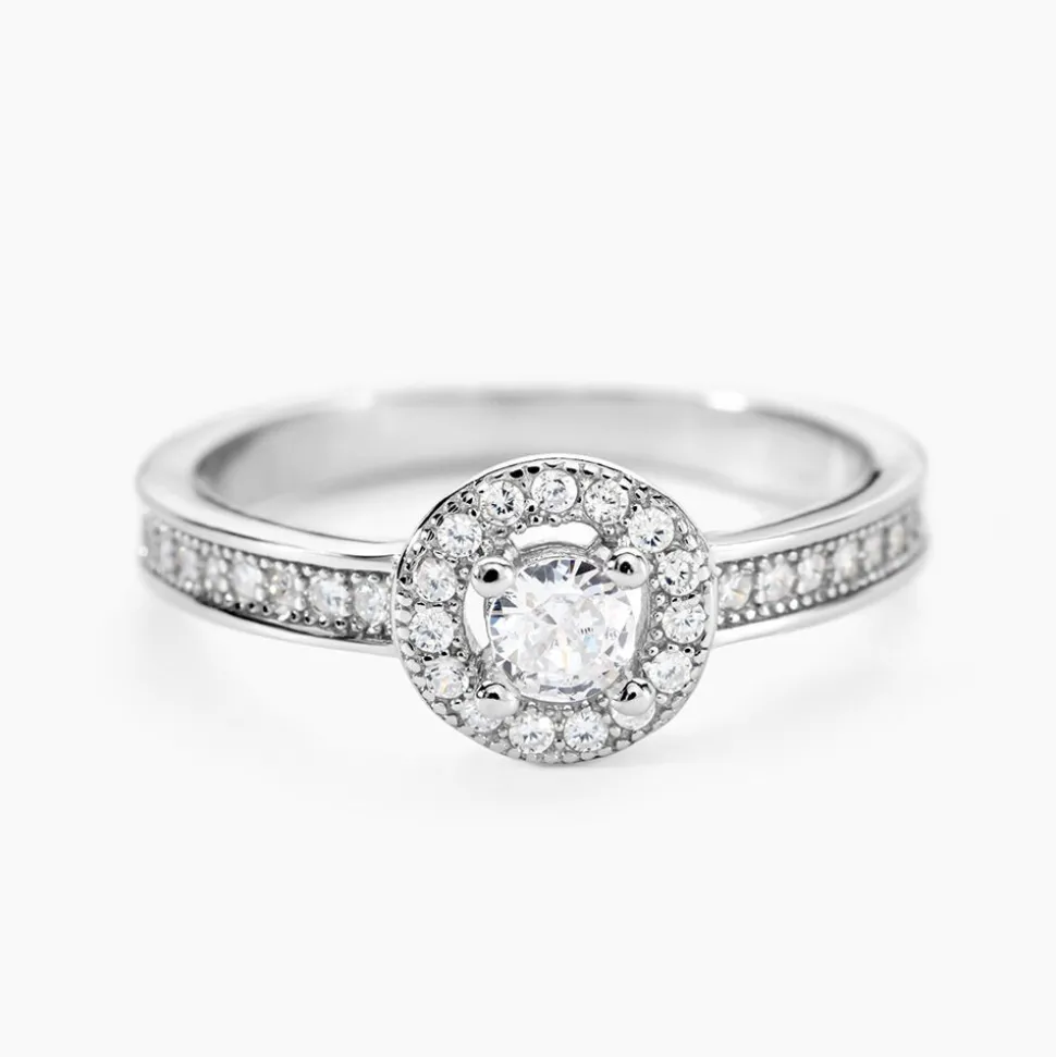 Bague Mélissande Argent Blanc Oxyde De Zirconium
