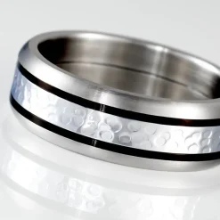 Bague Mollie Acier Blanc