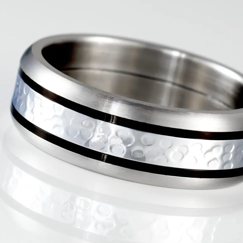 Bague Mollie Acier Blanc