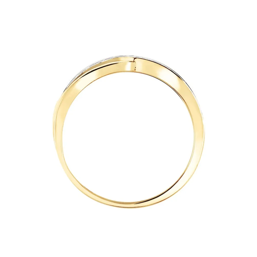 Marc Orian Bijoux Zirconium|Bagues > Bague Mounira Or Jaune Oxyde De Zirconium