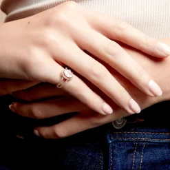 Bague Myriama Plaqué Or Jaune Oxyde De Zirconium