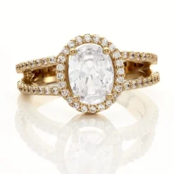 Bague Myriama Plaqué Or Jaune Oxyde De Zirconium