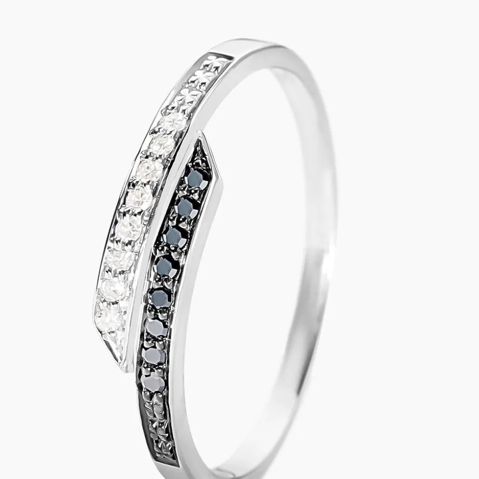 Bague Nazima Or Blanc Diamant