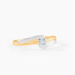 Bague Nesryne Or Bicolore Topaze
