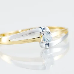 Bague Nesryne Or Bicolore Topaze
