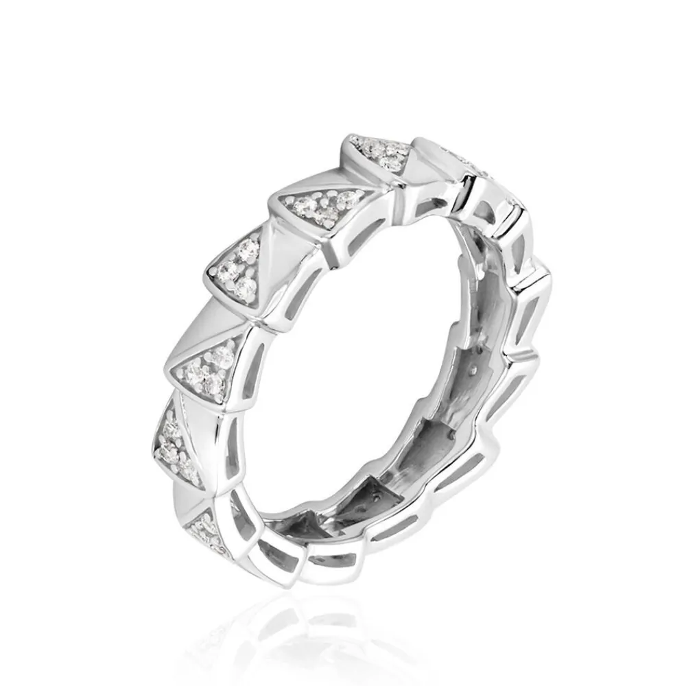 Marc Orian Bagues Fantaisie|Bijoux Zirconium > Bague Nevada Argent Blanc Oxyde De Zirconium