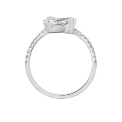 Bague Nevarte Argent Blanc Oxyde De Zirconium