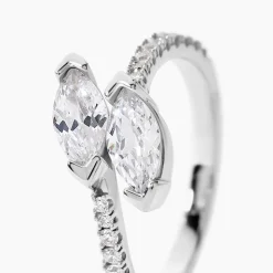 Bague Nevarte Argent Blanc Oxyde De Zirconium