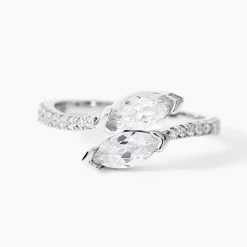 Bague Nevarte Argent Blanc Oxyde De Zirconium