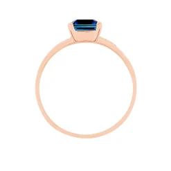 Marc Orian Anniversaire De Mariage|Bagues > Bague Noee Or Rose Topaze Et Oxyde De Zirconium